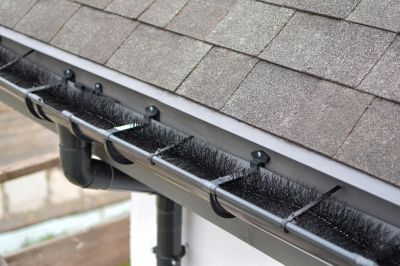 Gutter Cover on Residential Roof